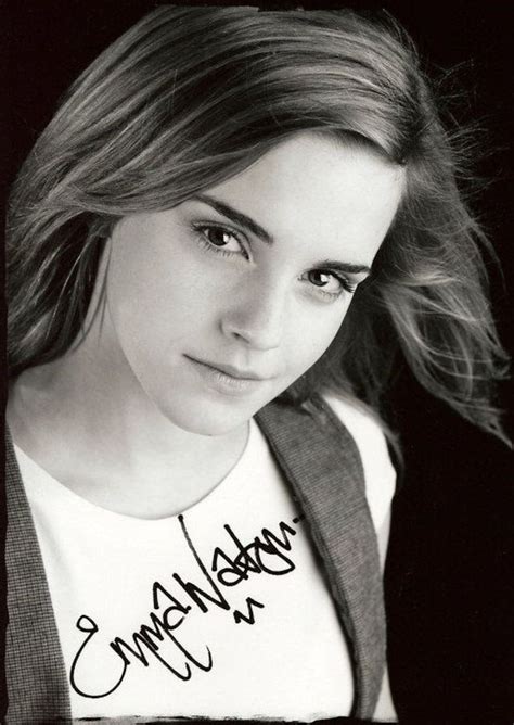 emma watson signed photo